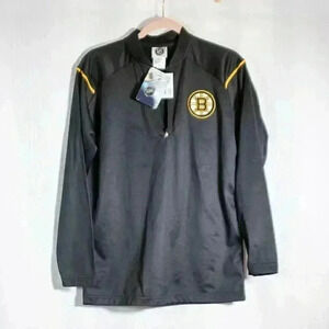 NWT NHL Hockey Boston Bruins 1/4 zip jacket size S - 34/36